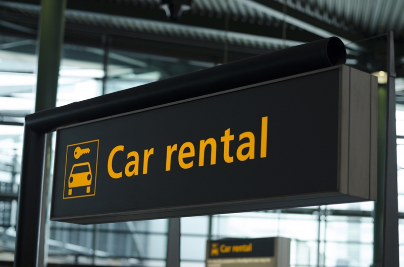 Like in the U.S., most international airports have car rental service providers. 